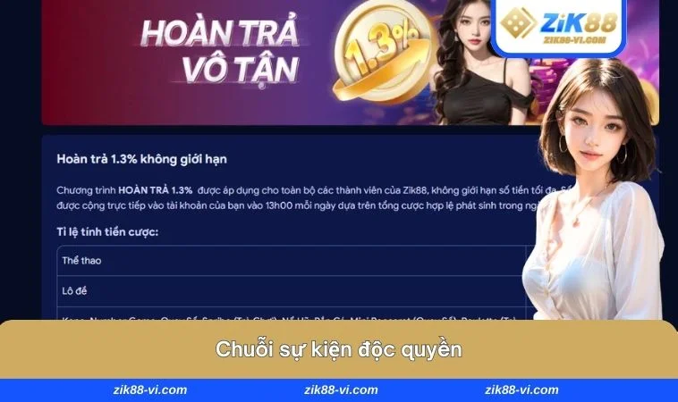 ZIK88 9 Thành viên có thể tham gia các sự kiện độc quyền