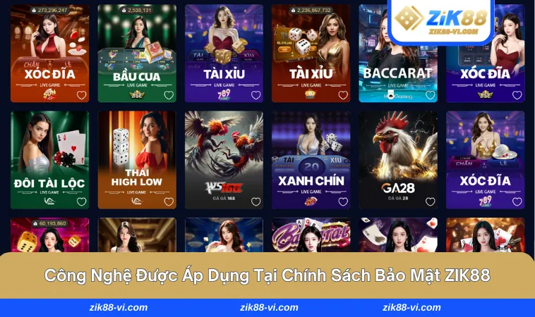 chinh sach bao mat zik88 3 Những công nghệ được áp dụng tại nền tảng này