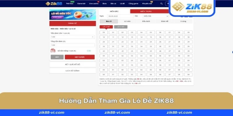 lo de zik88 2 Tham gia lô đề nhanh với vài bước